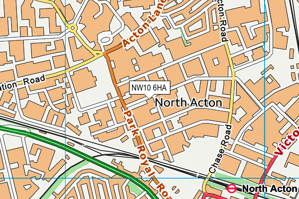 NW10 6HA map - OS VectorMap District (Ordnance Survey) NW10 6HA map - OS VectorMap District (Ordnance Survey)