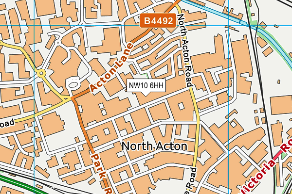 NW10 6HH map - OS VectorMap District (Ordnance Survey) NW10 6HH map - OS VectorMap District (Ordnance Survey)