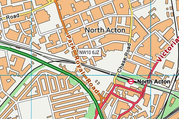 NW10 6JZ map - OS VectorMap District (Ordnance Survey) NW10 6JZ map - OS VectorMap District (Ordnance Survey)