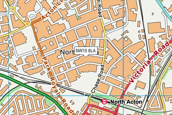 NW10 6LA map - OS VectorMap District (Ordnance Survey) NW10 6LA map - OS VectorMap District (Ordnance Survey)