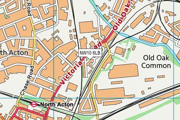 NW10 6LB map - OS VectorMap District (Ordnance Survey) NW10 6LB map - OS VectorMap District (Ordnance Survey)