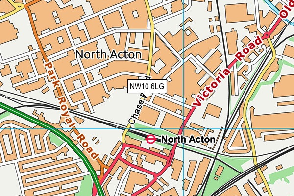 NW10 6LG map - OS VectorMap District (Ordnance Survey) NW10 6LG map - OS VectorMap District (Ordnance Survey)