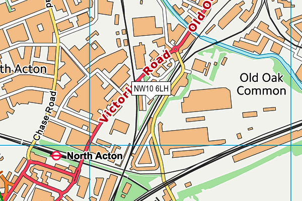 NW10 6LH map - OS VectorMap District (Ordnance Survey) NW10 6LH map - OS VectorMap District (Ordnance Survey)