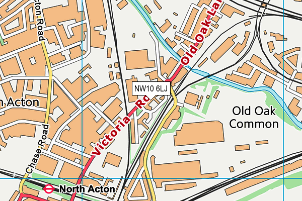 NW10 6LJ map - OS VectorMap District (Ordnance Survey) NW10 6LJ map - OS VectorMap District (Ordnance Survey)