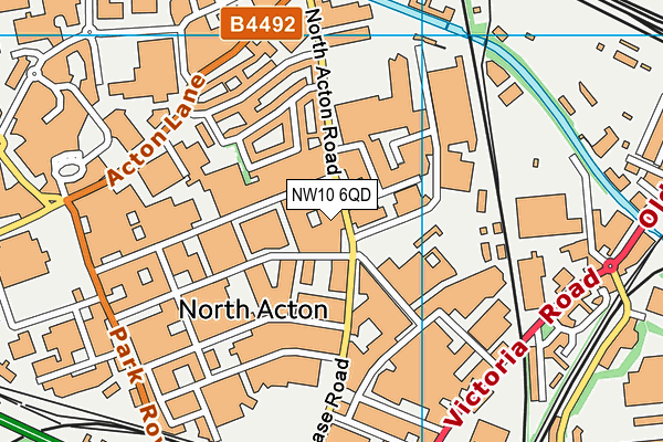 NW10 6QD map - OS VectorMap District (Ordnance Survey) NW10 6QD map - OS VectorMap District (Ordnance Survey)