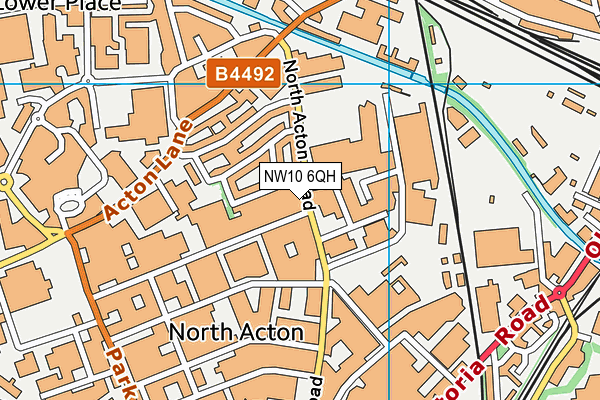 NW10 6QH map - OS VectorMap District (Ordnance Survey) NW10 6QH map - OS VectorMap District (Ordnance Survey)