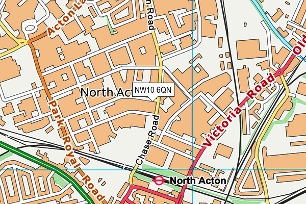 NW10 6QN map - OS VectorMap District (Ordnance Survey) NW10 6QN map - OS VectorMap District (Ordnance Survey)