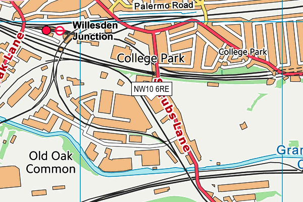 NW10 6RE map - OS VectorMap District (Ordnance Survey) NW10 6RE map - OS VectorMap District (Ordnance Survey)