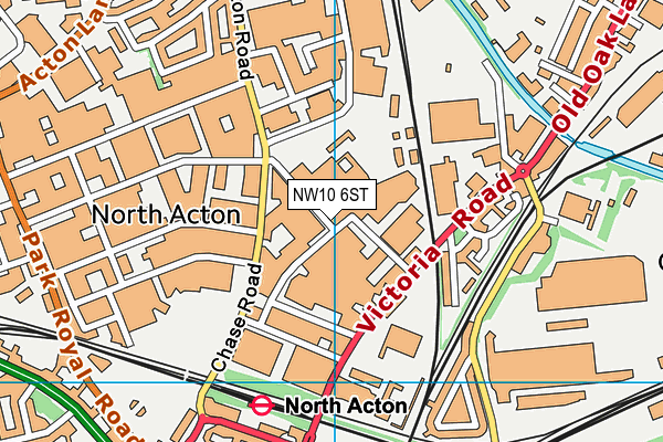 NW10 6ST map - OS VectorMap District (Ordnance Survey) NW10 6ST map - OS VectorMap District (Ordnance Survey)