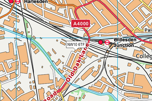 NW10 6TF map - OS VectorMap District (Ordnance Survey) NW10 6TF map - OS VectorMap District (Ordnance Survey)