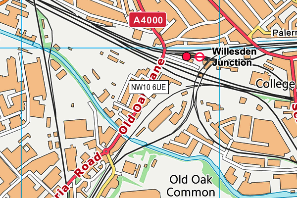 NW10 6UE map - OS VectorMap District (Ordnance Survey) NW10 6UE map - OS VectorMap District (Ordnance Survey)