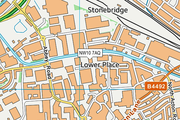 NW10 7AQ map - OS VectorMap District (Ordnance Survey) NW10 7AQ map - OS VectorMap District (Ordnance Survey)
