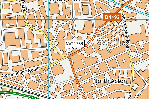 NW10 7BR map - OS VectorMap District (Ordnance Survey) NW10 7BR map - OS VectorMap District (Ordnance Survey)