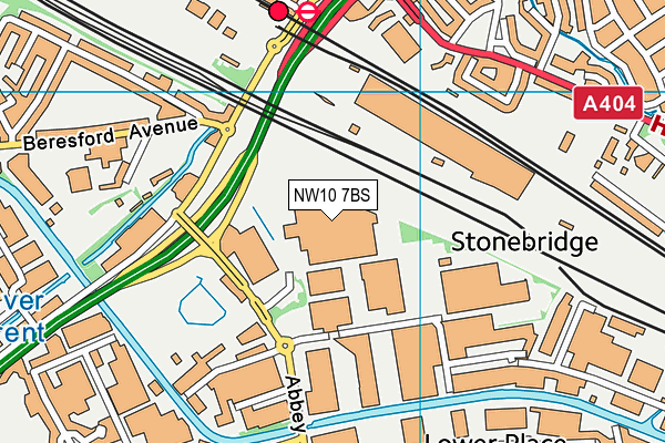 NW10 7BS map - OS VectorMap District (Ordnance Survey) NW10 7BS map - OS VectorMap District (Ordnance Survey)