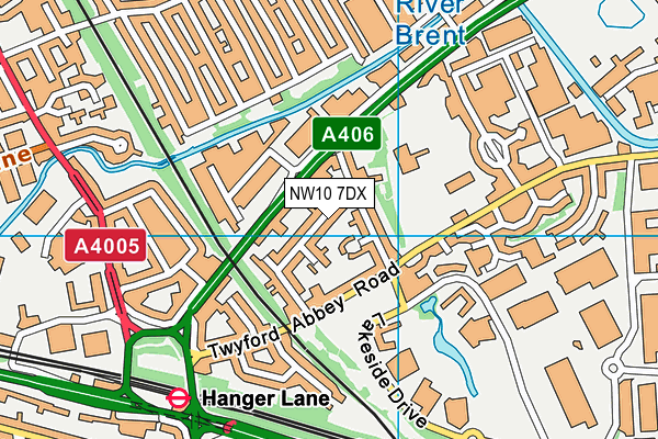 NW10 7DX map - OS VectorMap District (Ordnance Survey) NW10 7DX map - OS VectorMap District (Ordnance Survey)
