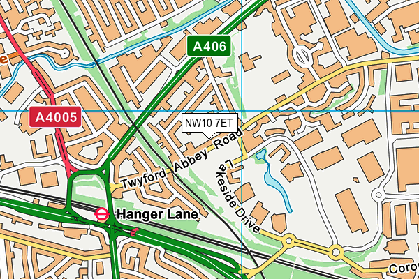 NW10 7ET map - OS VectorMap District (Ordnance Survey) NW10 7ET map - OS VectorMap District (Ordnance Survey)