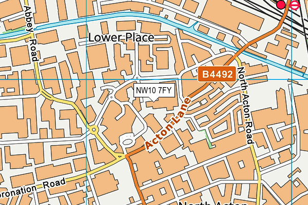 NW10 7FY map - OS VectorMap District (Ordnance Survey) NW10 7FY map - OS VectorMap District (Ordnance Survey)