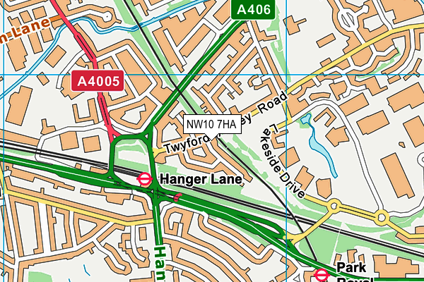 NW10 7HA map - OS VectorMap District (Ordnance Survey)