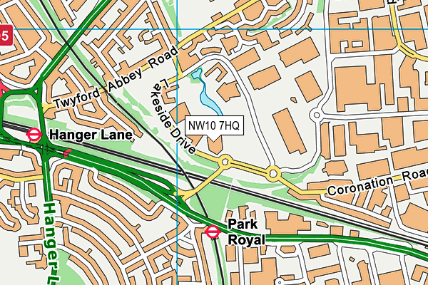 NW10 7HQ map - OS VectorMap District (Ordnance Survey) NW10 7HQ map - OS VectorMap District (Ordnance Survey)