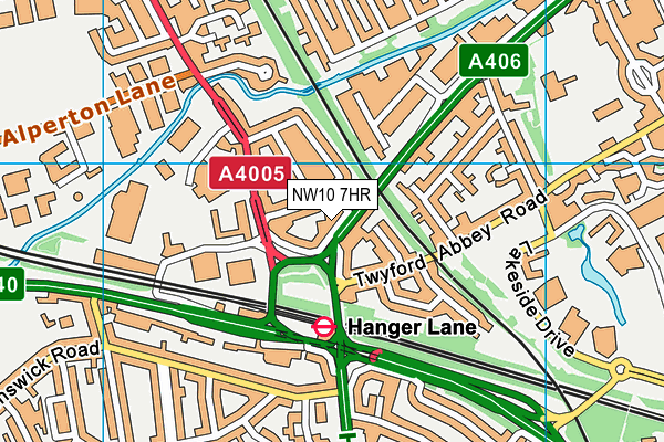 NW10 7HR map - OS VectorMap District (Ordnance Survey)