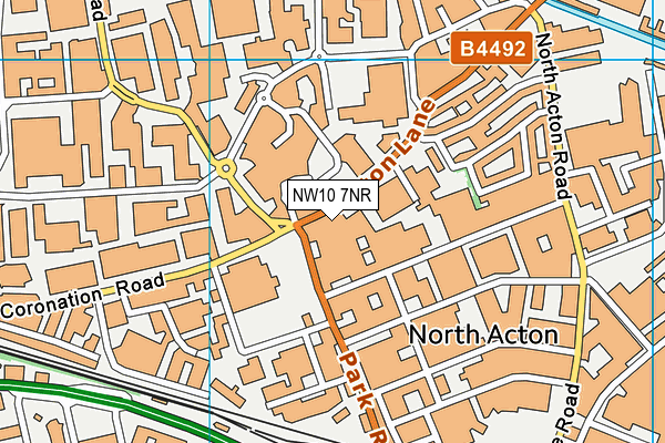 NW10 7NR map - OS VectorMap District (Ordnance Survey) NW10 7NR map - OS VectorMap District (Ordnance Survey)