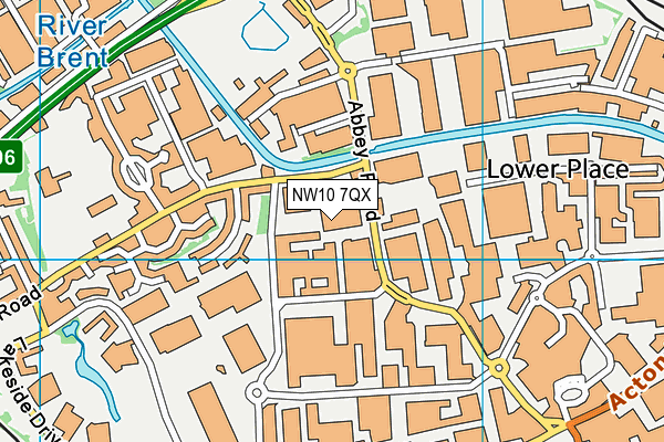 NW10 7QX map - OS VectorMap District (Ordnance Survey) NW10 7QX map - OS VectorMap District (Ordnance Survey)