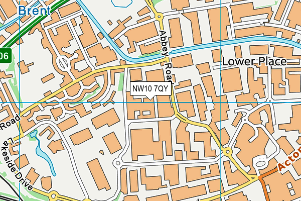 NW10 7QY map - OS VectorMap District (Ordnance Survey) NW10 7QY map - OS VectorMap District (Ordnance Survey)