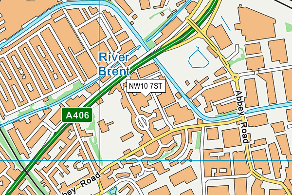 NW10 7ST map - OS VectorMap District (Ordnance Survey) NW10 7ST map - OS VectorMap District (Ordnance Survey)