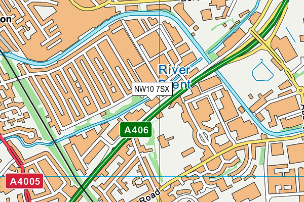 NW10 7SX map - OS VectorMap District (Ordnance Survey) NW10 7SX map - OS VectorMap District (Ordnance Survey)