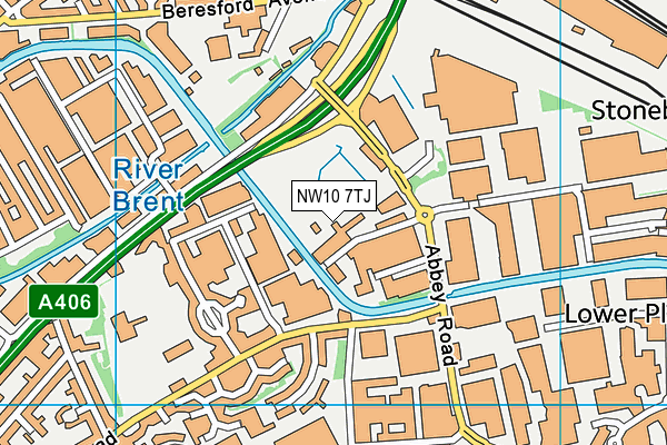 NW10 7TJ map - OS VectorMap District (Ordnance Survey) NW10 7TJ map - OS VectorMap District (Ordnance Survey)