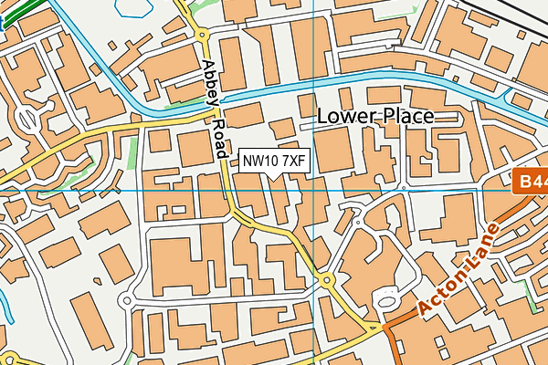 NW10 7XF map - OS VectorMap District (Ordnance Survey) NW10 7XF map - OS VectorMap District (Ordnance Survey)
