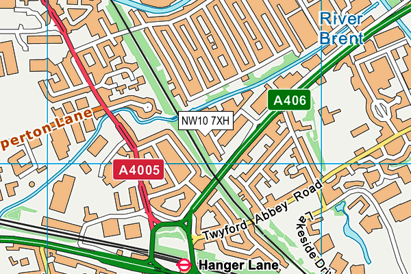 NW10 7XH map - OS VectorMap District (Ordnance Survey) NW10 7XH map - OS VectorMap District (Ordnance Survey)