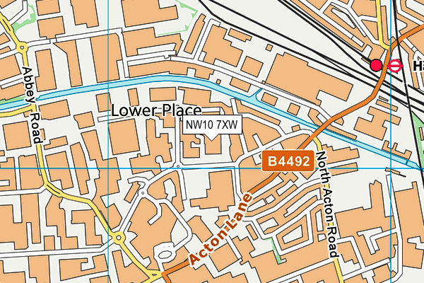 NW10 7XW map - OS VectorMap District (Ordnance Survey) NW10 7XW map - OS VectorMap District (Ordnance Survey)