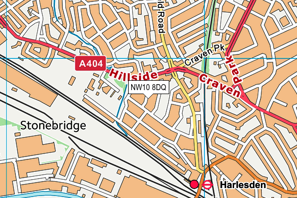 NW10 8DQ map - OS VectorMap District (Ordnance Survey) NW10 8DQ map - OS VectorMap District (Ordnance Survey)