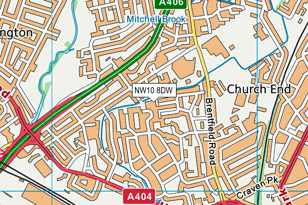 NW10 8DW map - OS VectorMap District (Ordnance Survey) NW10 8DW map - OS VectorMap District (Ordnance Survey)