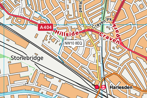 NW10 8EQ map - OS VectorMap District (Ordnance Survey) NW10 8EQ map - OS VectorMap District (Ordnance Survey)