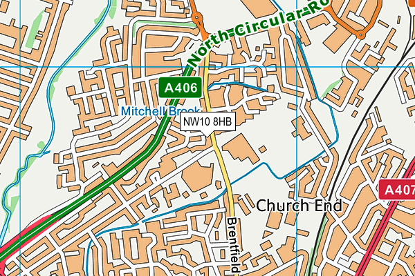 NW10 8HB map - OS VectorMap District (Ordnance Survey) NW10 8HB map - OS VectorMap District (Ordnance Survey)