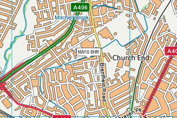 NW10 8HR map - OS VectorMap District (Ordnance Survey) NW10 8HR map - OS VectorMap District (Ordnance Survey)