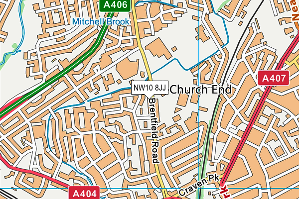 NW10 8JJ map - OS VectorMap District (Ordnance Survey) NW10 8JJ map - OS VectorMap District (Ordnance Survey)