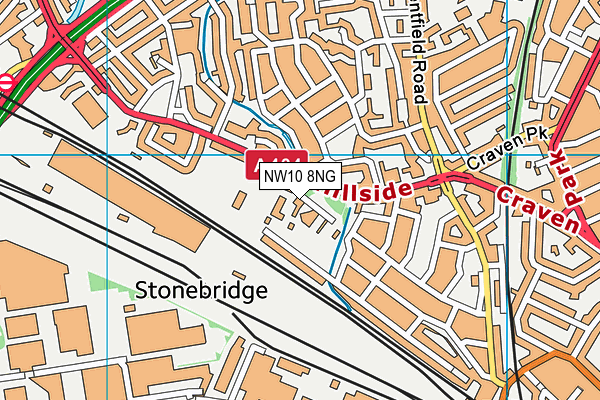 NW10 8NG map - OS VectorMap District (Ordnance Survey) NW10 8NG map - OS VectorMap District (Ordnance Survey)