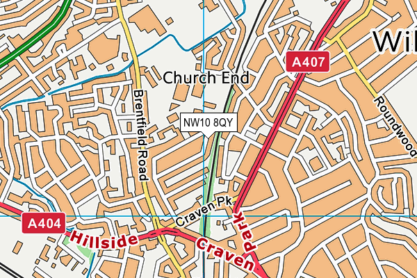 NW10 8QY map - OS VectorMap District (Ordnance Survey) NW10 8QY map - OS VectorMap District (Ordnance Survey)