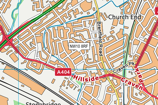 NW10 8RF map - OS VectorMap District (Ordnance Survey) NW10 8RF map - OS VectorMap District (Ordnance Survey)