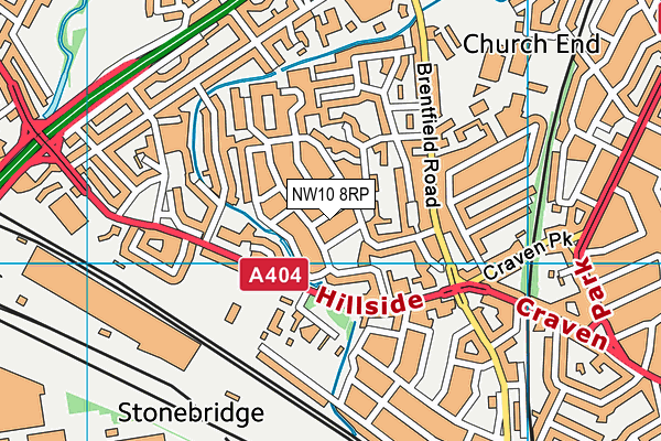 NW10 8RP map - OS VectorMap District (Ordnance Survey) NW10 8RP map - OS VectorMap District (Ordnance Survey)