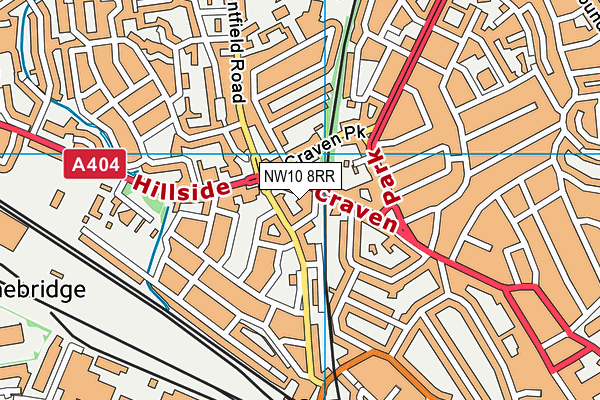 NW10 8RR map - OS VectorMap District (Ordnance Survey) NW10 8RR map - OS VectorMap District (Ordnance Survey)