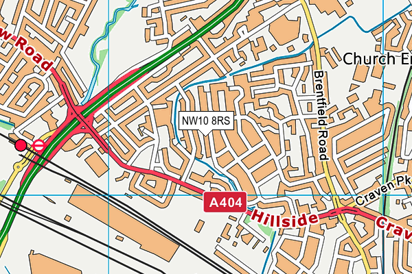 NW10 8RS map - OS VectorMap District (Ordnance Survey) NW10 8RS map - OS VectorMap District (Ordnance Survey)