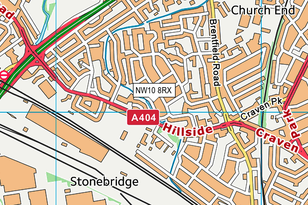 NW10 8RX map - OS VectorMap District (Ordnance Survey) NW10 8RX map - OS VectorMap District (Ordnance Survey)