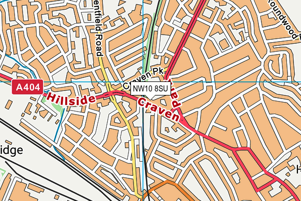 NW10 8SU map - OS VectorMap District (Ordnance Survey) NW10 8SU map - OS VectorMap District (Ordnance Survey)
