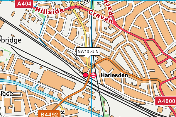 NW10 8UN map - OS VectorMap District (Ordnance Survey) NW10 8UN map - OS VectorMap District (Ordnance Survey)