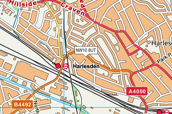 NW10 8UT map - OS VectorMap District (Ordnance Survey) NW10 8UT map - OS VectorMap District (Ordnance Survey)