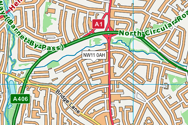 NW11 0AH map - OS VectorMap District (Ordnance Survey) NW11 0AH map - OS VectorMap District (Ordnance Survey)